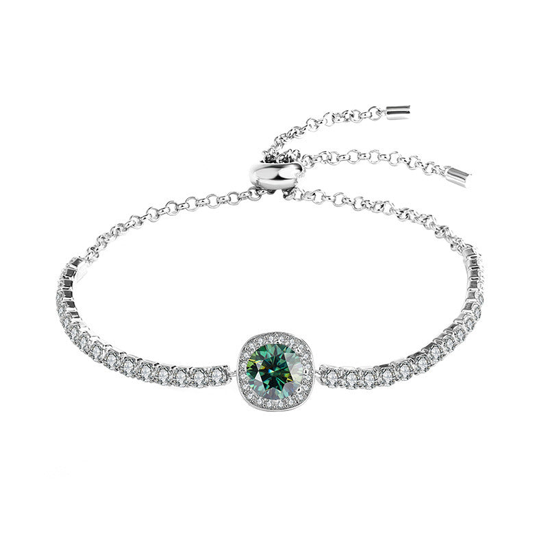 925 Silver Moissanite Galaxy Bracelet