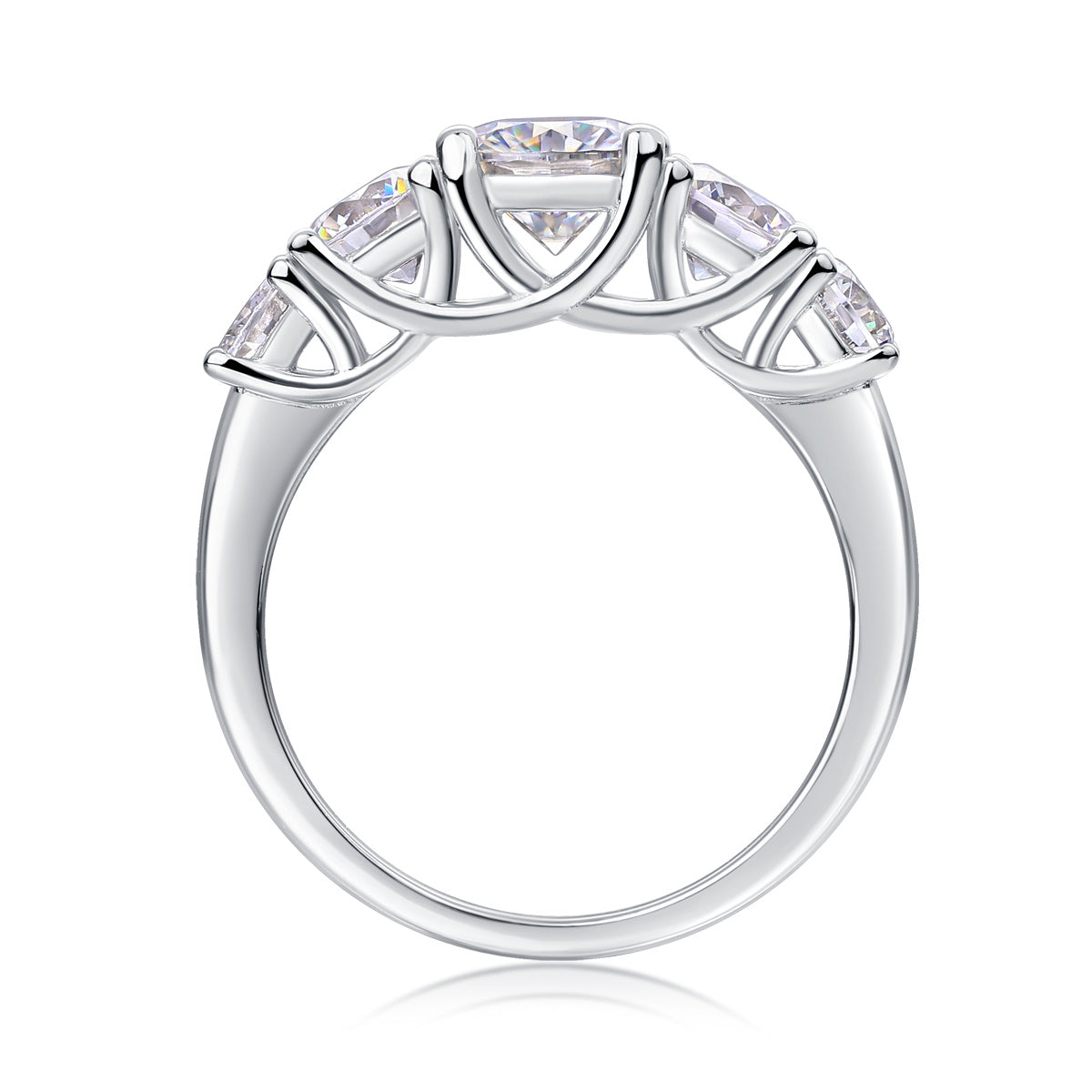 1 Carat VVS1 Moissanite Fashion Ring in 925 Silver