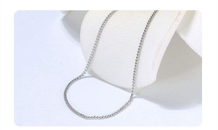 Sterling Silver Necklace Sideways