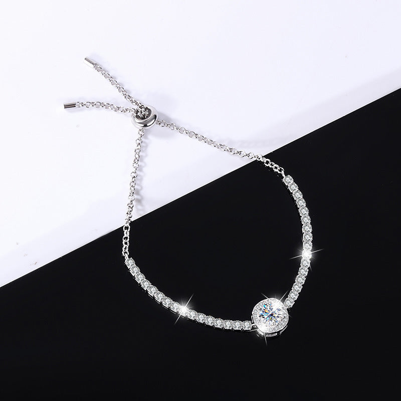 925 Silver Moissanite Galaxy Bracelet