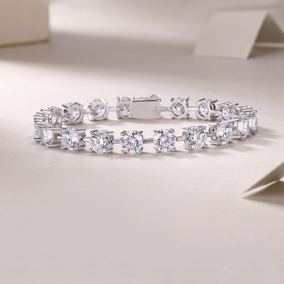 VVS1 Moissanite Tennis Bracelet 925 Sterling Silver