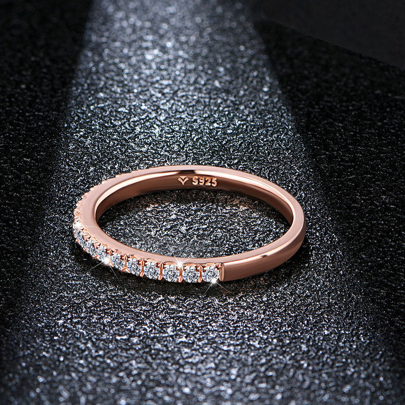 925 Silver Starry Moissanite Ring