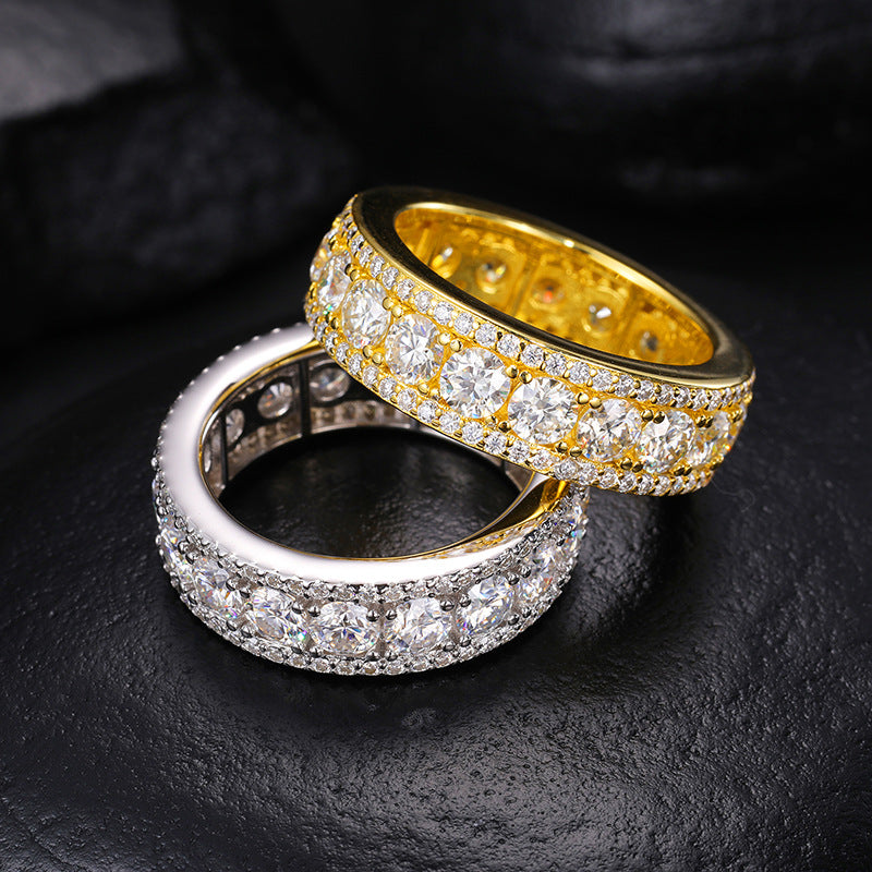 VVS1 925 Sterling Silver Moissanite Ring