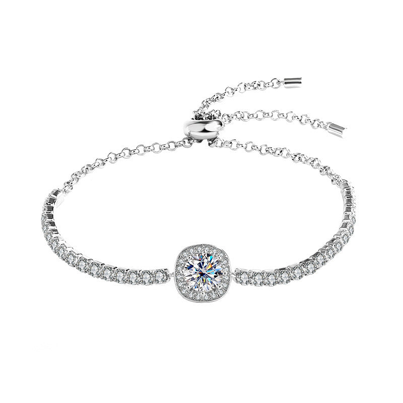 925 Silver Moissanite Galaxy Bracelet