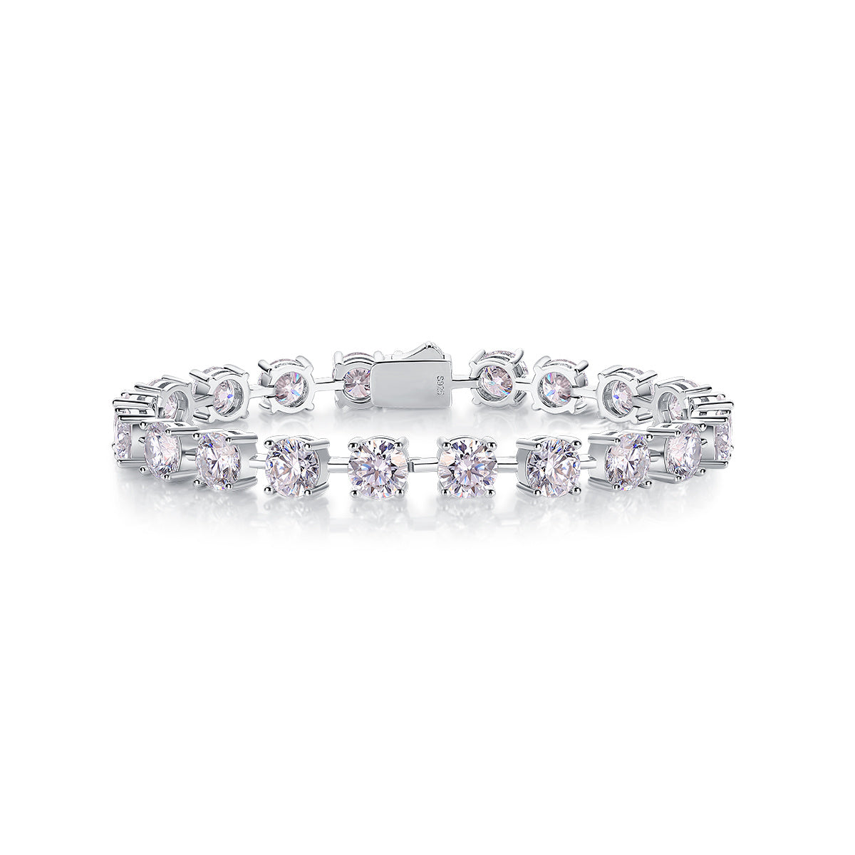 VVS1 Moissanite Tennis Bracelet 925 Sterling Silver