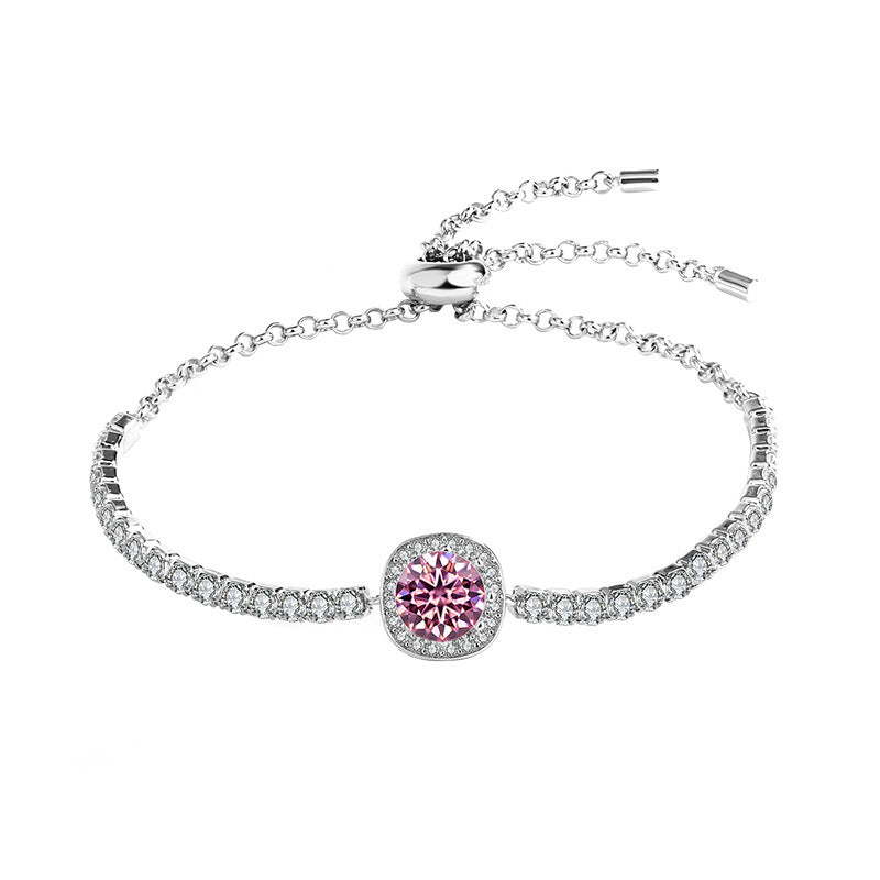925 Silver Moissanite Galaxy Bracelet