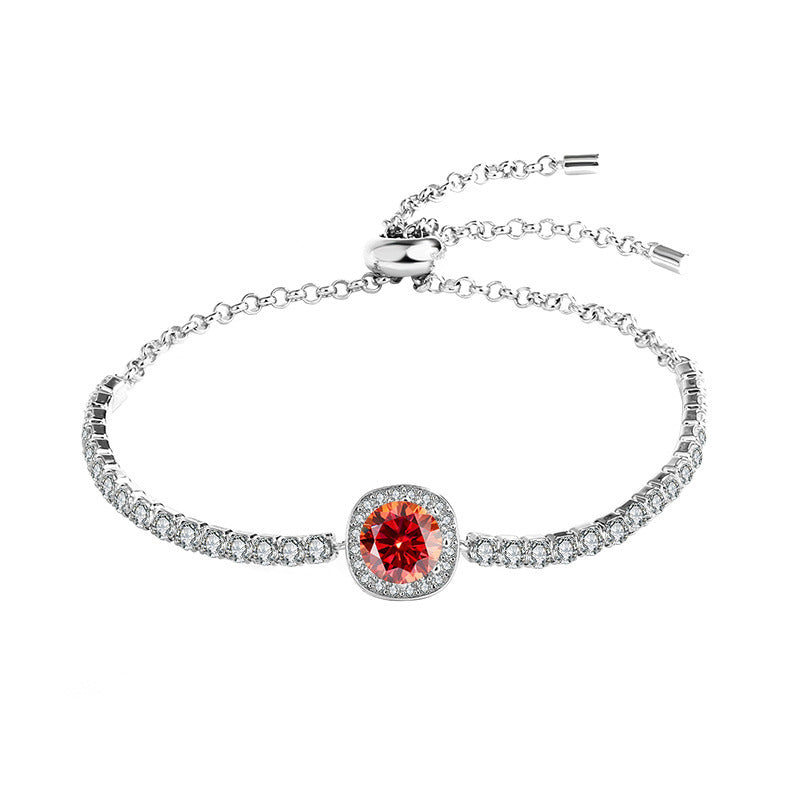 925 Silver Moissanite Galaxy Bracelet
