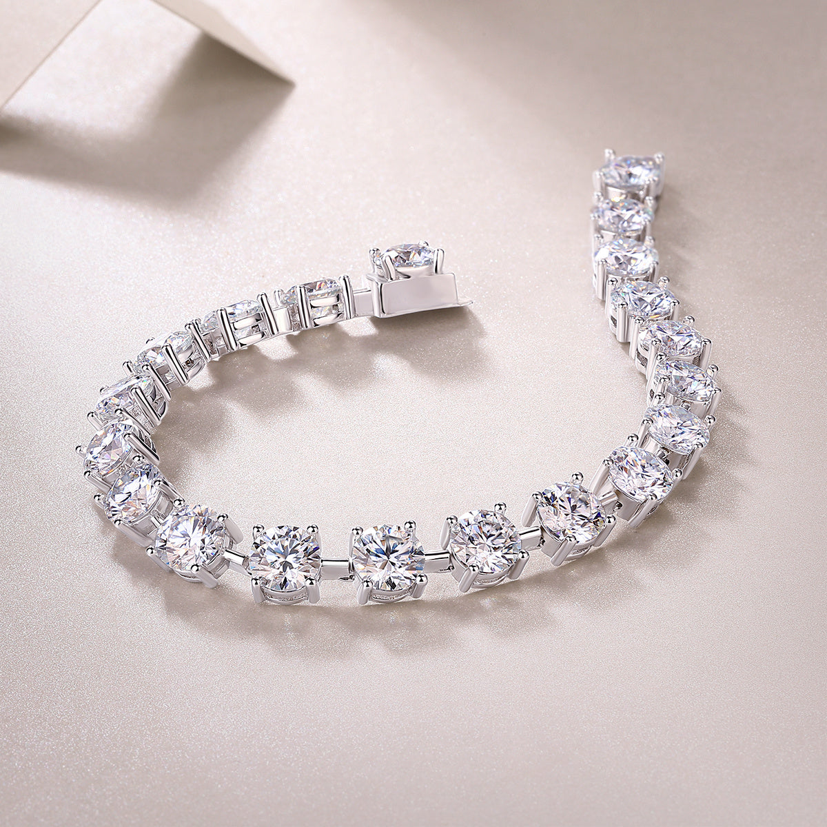 VVS1 Moissanite Tennis Bracelet 925 Sterling Silver