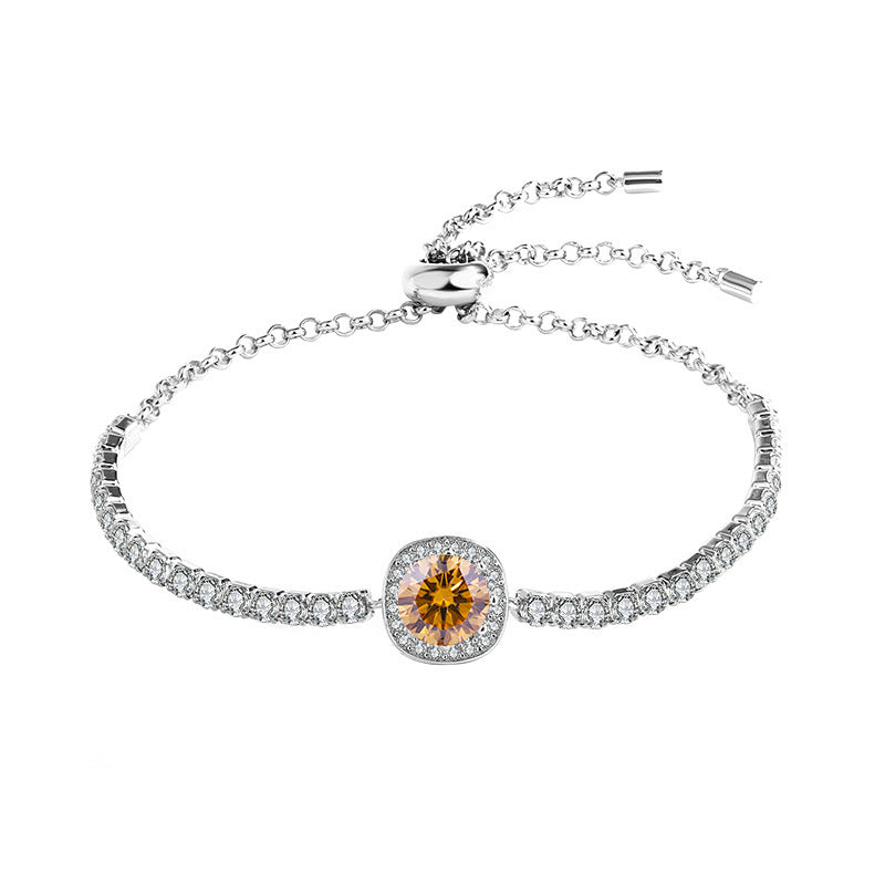 925 Silver Moissanite Galaxy Bracelet