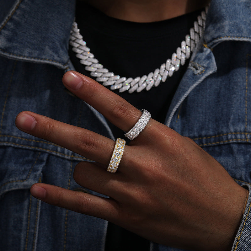 VVS1 925 Sterling Silver Moissanite Ring