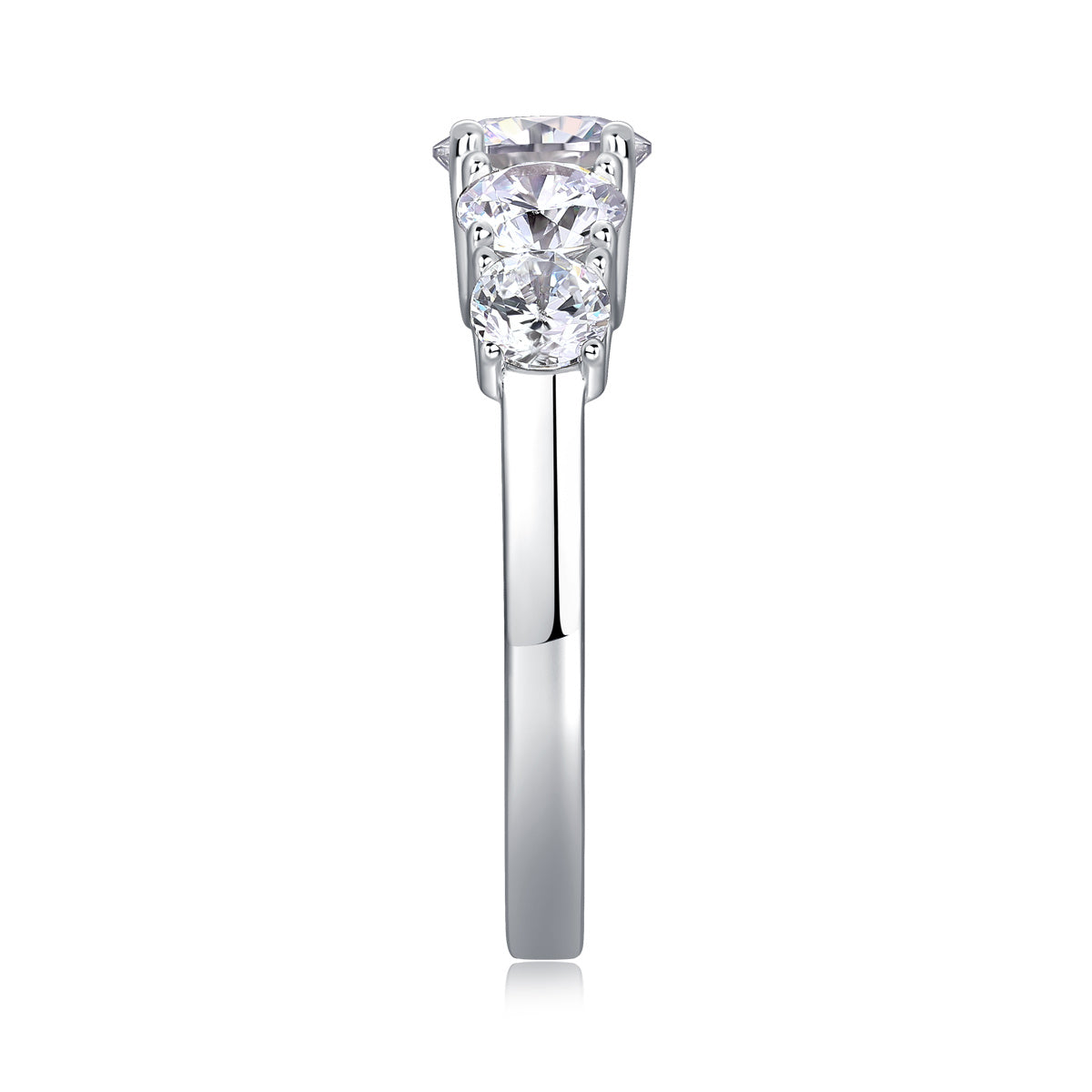 1 Carat VVS1 Moissanite Fashion Ring in 925 Silver