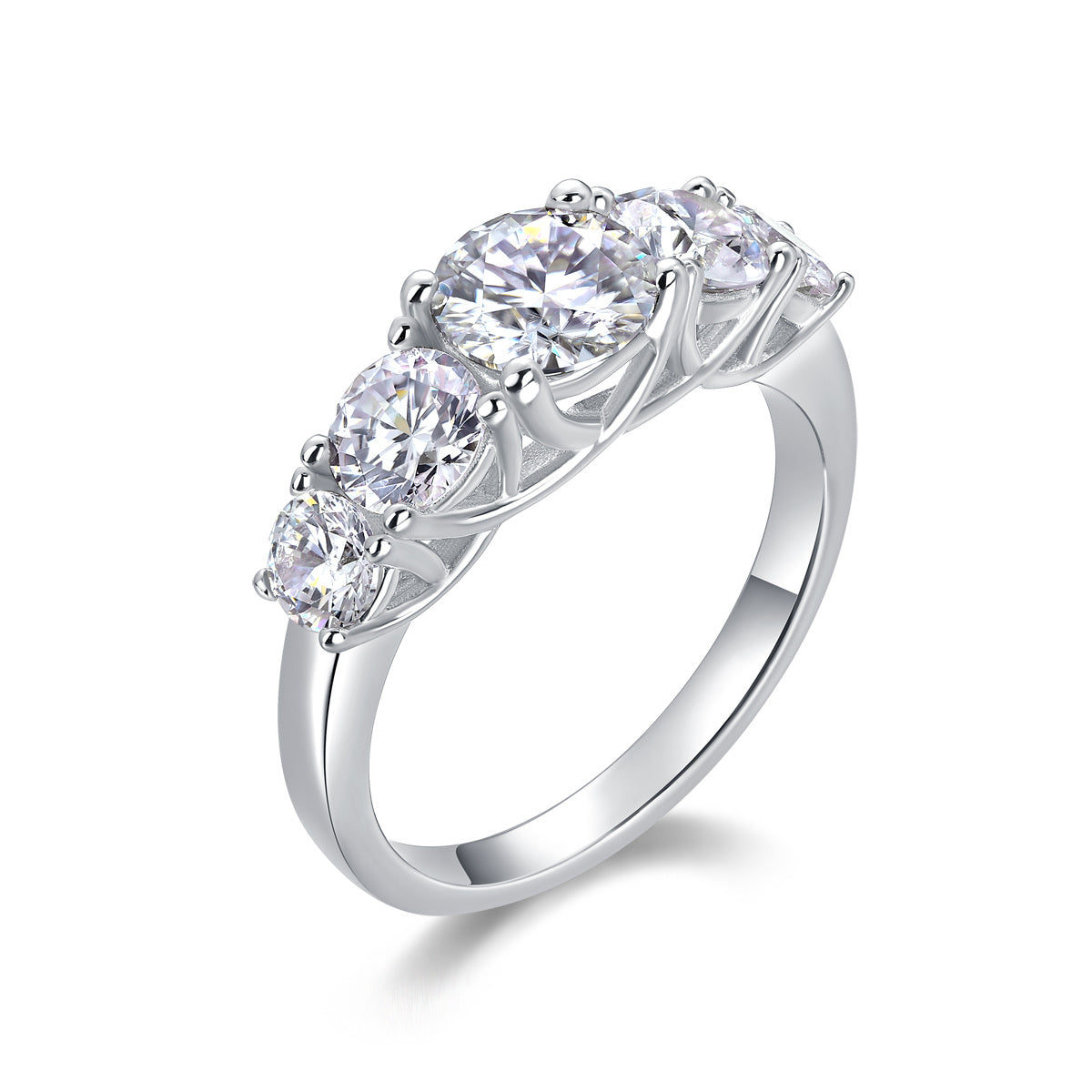1 Carat VVS1 Moissanite Fashion Ring in 925 Silver