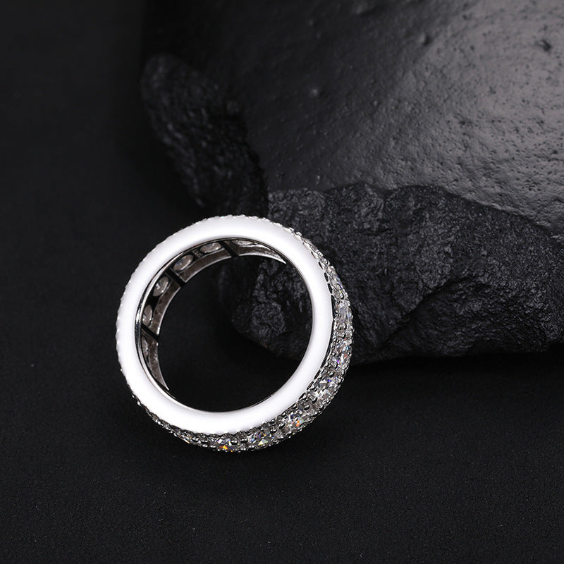 VVS1 925 Sterling Silver Moissanite Ring