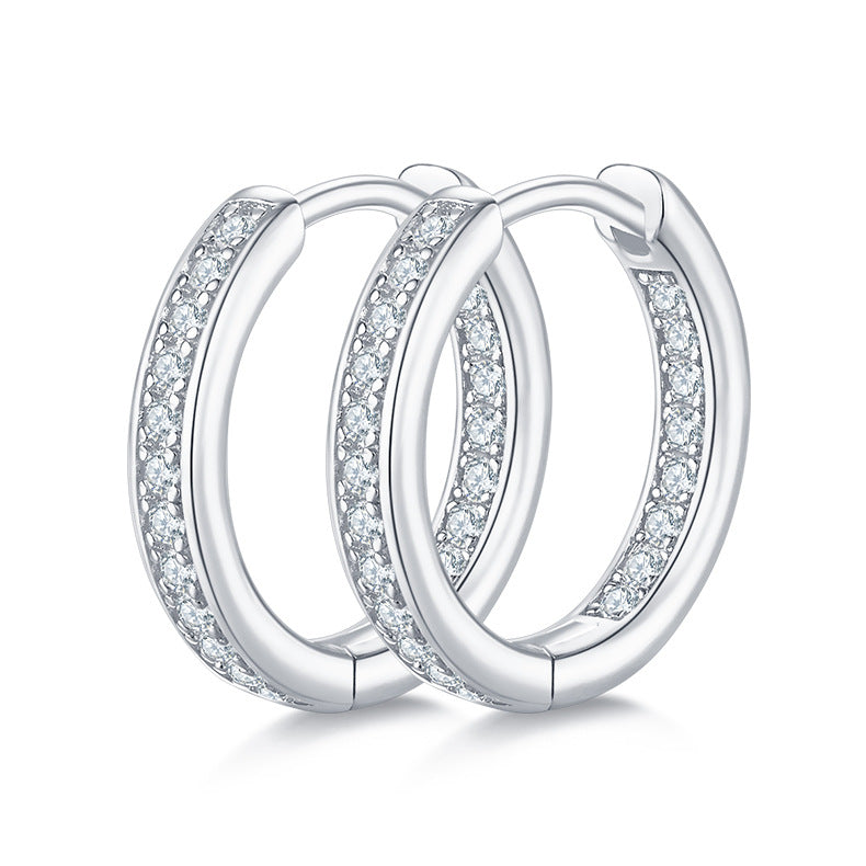 925 Sterling Silver Moissanite Earrings