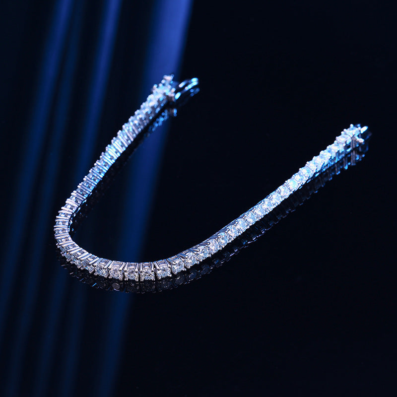 VVS1 Moissanite Tennis Bracelet 925 Sterling Silver