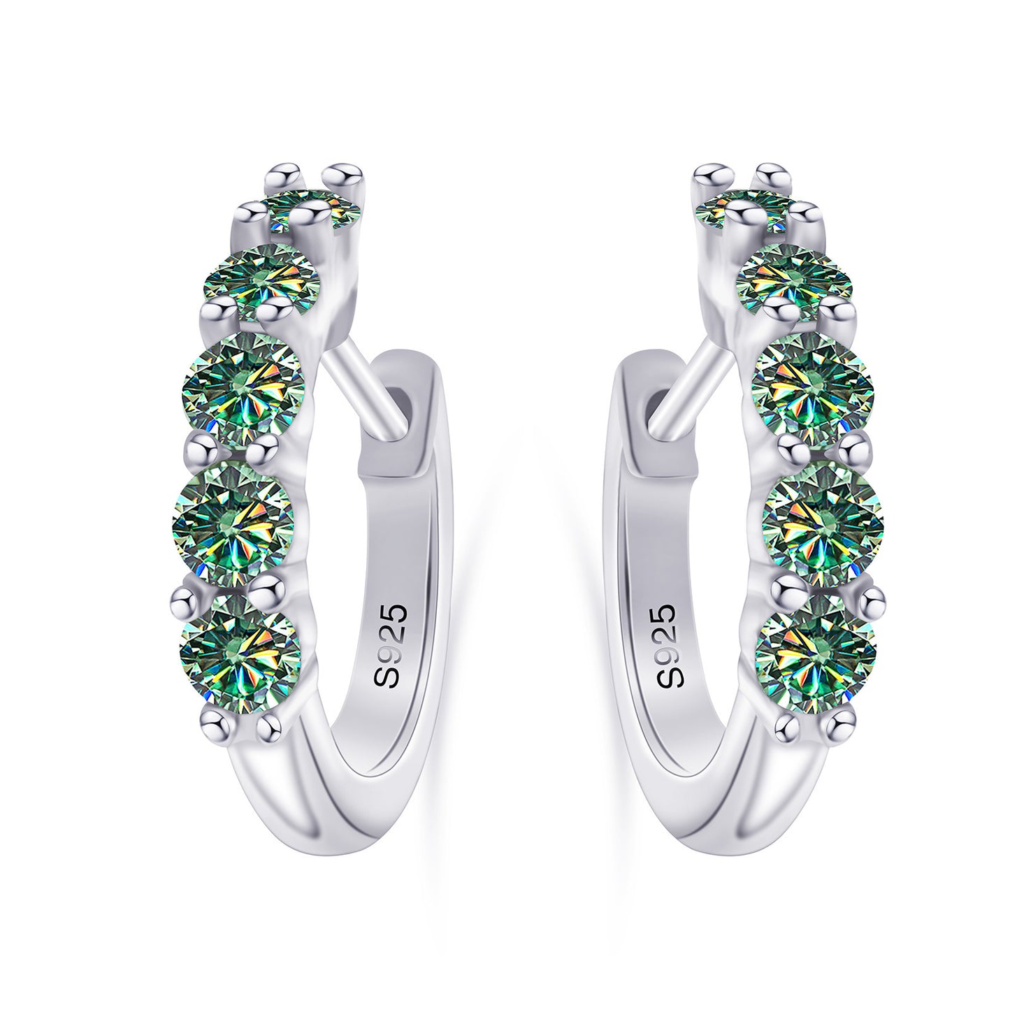 s925 Moissanite D Earrings