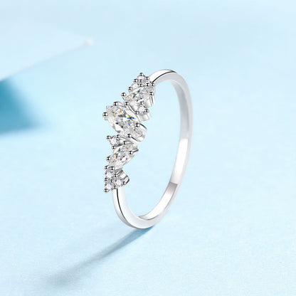 925 Sterling Silver Moissanite Ring