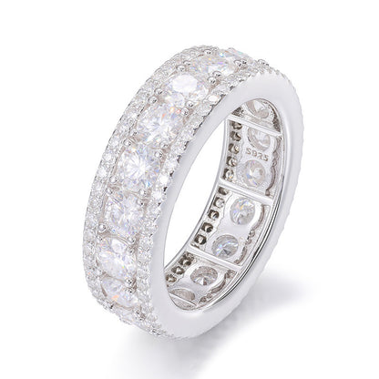 VVS1 925 Sterling Silver Moissanite Ring