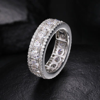 VVS1 925 Sterling Silver Moissanite Ring