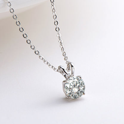 925 Silver Moissanite Necklace Clavicle Chain