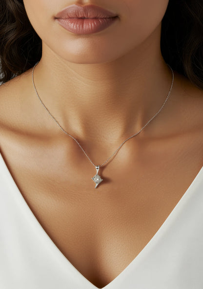 925 Silver Moissanite Clavicle Chain
