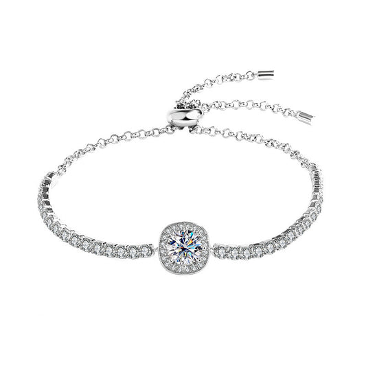 925 Silver Moissanite Galaxy Bracelet