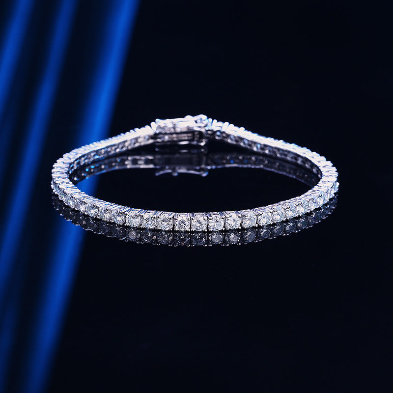 VVS1 Moissanite Tennis Bracelet 925 Sterling Silver