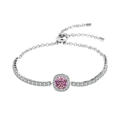 925 Silver Moissanite Galaxy Bracelet