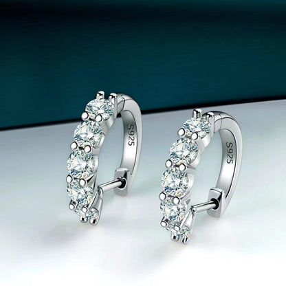 s925 Moissanite D Earrings