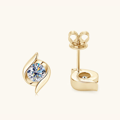 925 Silver High-grade Moissanite Stud Earrings