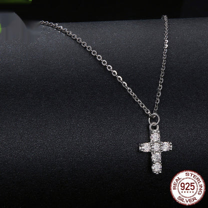 s925 Cross Moissanite Necklace