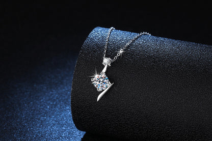 S925 Moissanite Clavícula Cadena