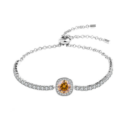 925 Silver Moissanite Galaxy Bracelet