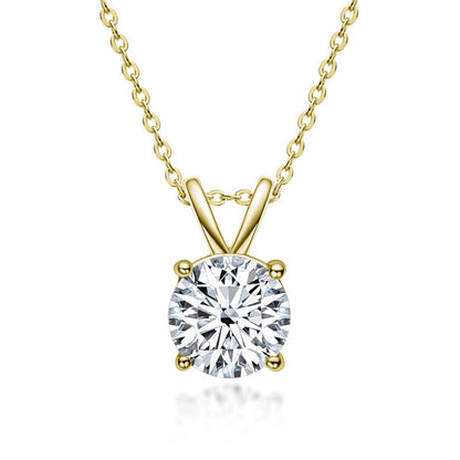 925 Silver Moissanite Necklace Clavicle Chain