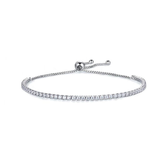 925 Sterling Silver Moissanite Tennis Bracelet