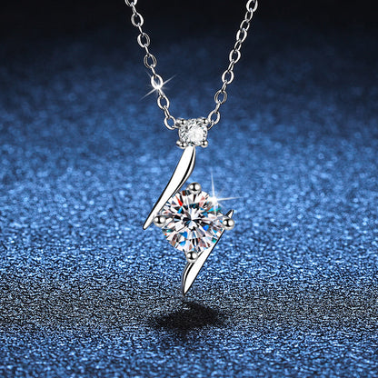 S925 Moissanite Clavícula Cadena