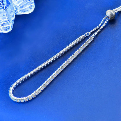925 Sterling Silver Moissanite Tennis Bracelet