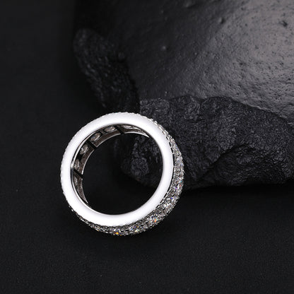 VVS1 925 Sterling Silver Moissanite Ring