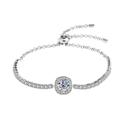 925 Silver Moissanite Galaxy Bracelet