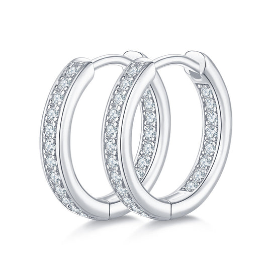 925 Sterling Silver Moissanite Earrings