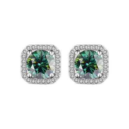 VVS1 925 Sterling Silver Moissanite Ear Studs