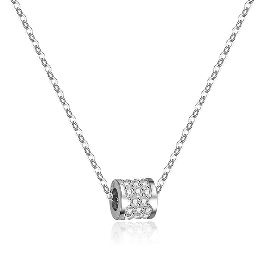 925 Silver MoissaniteO-Ring Necklace