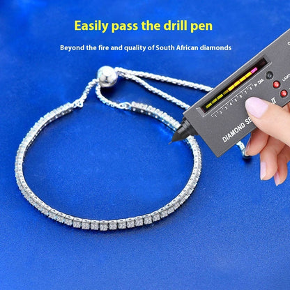925 Sterling Silver Moissanite Tennis Bracelet