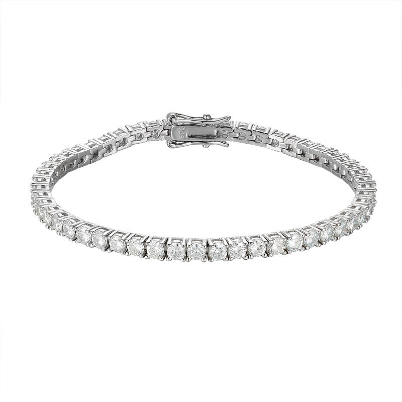 VVS1 Moissanite Tennis Bracelet 925 Sterling Silver