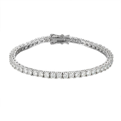 VVS1 Moissanite Tennis Bracelet 925 Sterling Silver