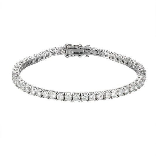 VVS1 Moissanite Tennis Bracelet 925 Sterling Silver