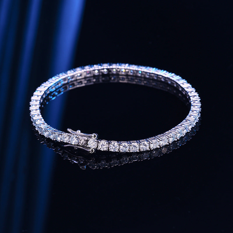 VVS1 Moissanite Tennis Bracelet 925 Sterling Silver