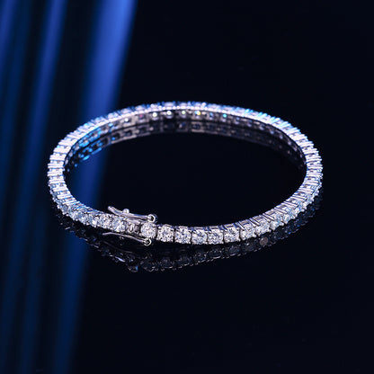 VVS1 Moissanite Tennis Bracelet 925 Sterling Silver