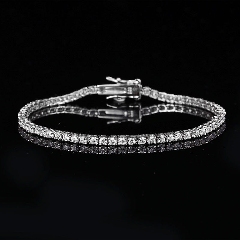 VVS1 Moissanite Tennis Bracelet 925 Sterling Silver