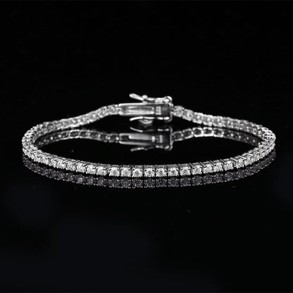 VVS1 Moissanite Tennis Bracelet 925 Sterling Silver